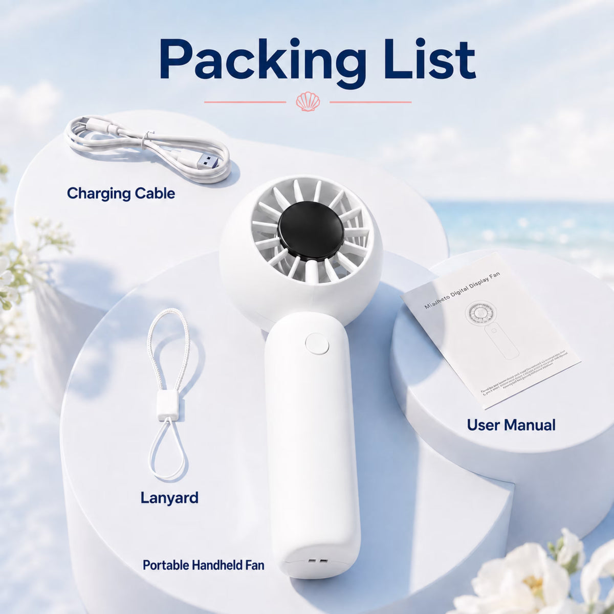 5-Speed Turbo Portable Handheld Mini Fan