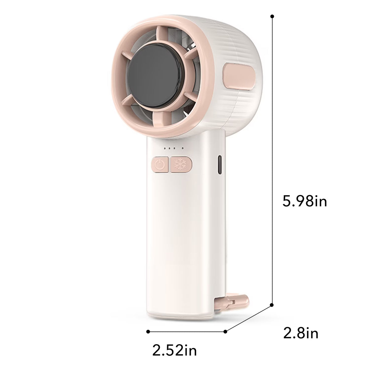 4-Speed USB Rechargeable Mini Handheld Fan