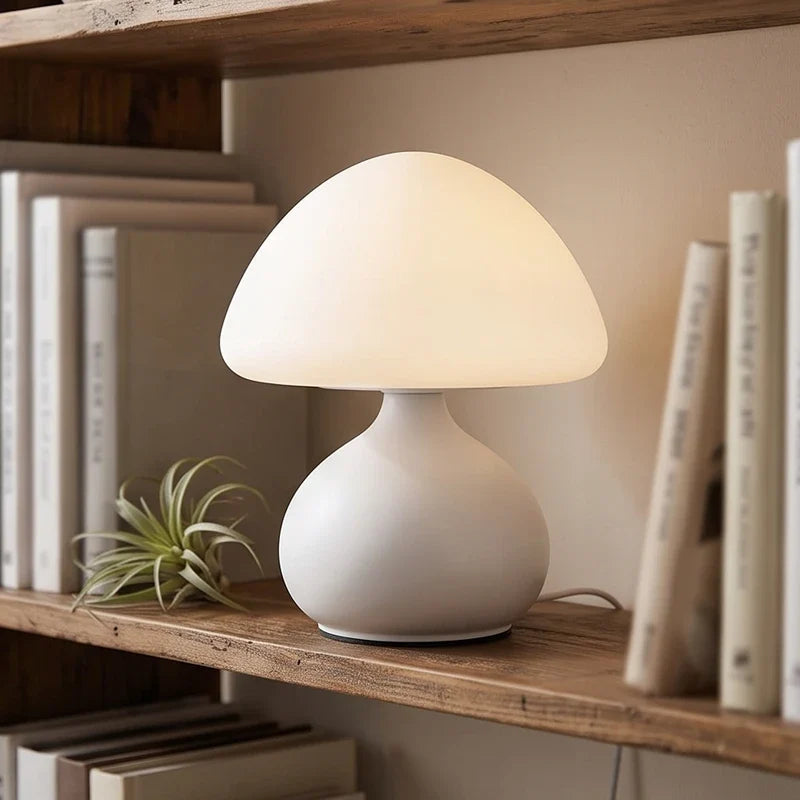 Mushroom-shaped LED table lamp